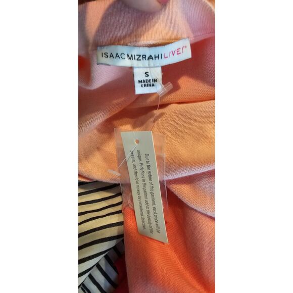 NWT- Isaac Mizrahi LIVE! Ombré Dip Dyed Boyfriend Cardigan Sweater‎ Women Size S - Picture 4 of 6